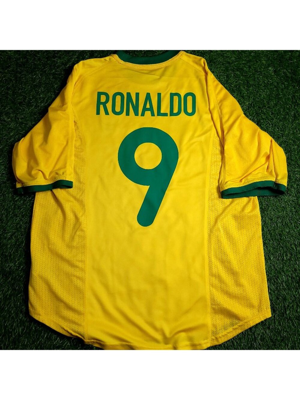 Ronaldo Brazil 2000 Home Soccer Jersey M